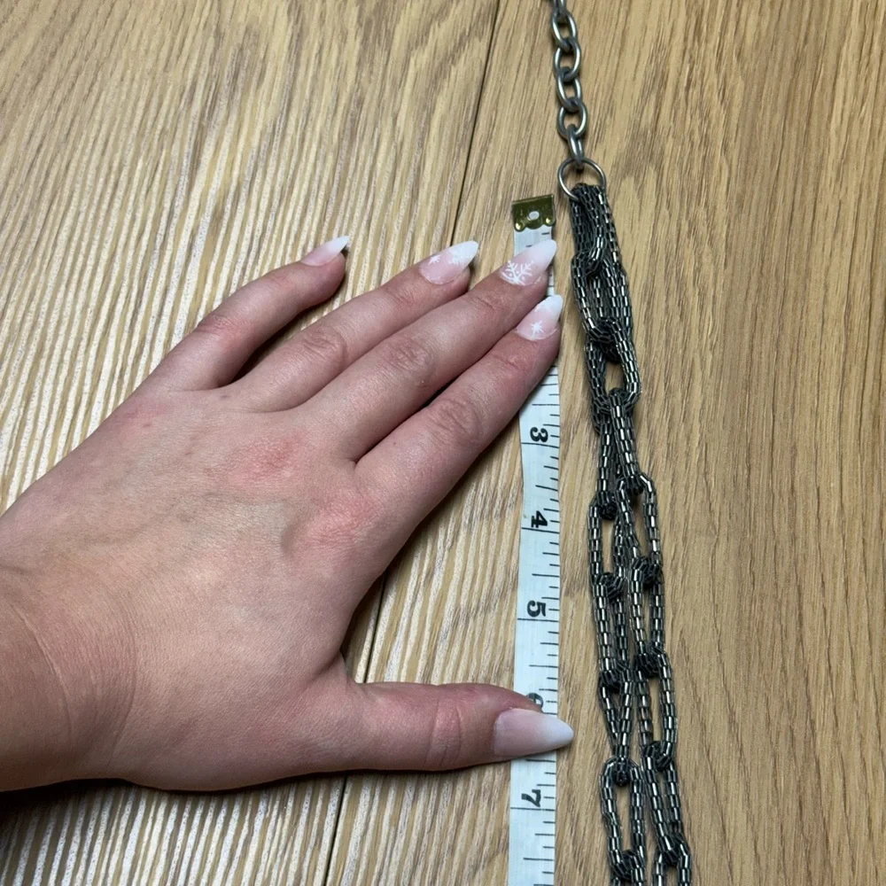 Unique chain link Belt 2 strand layered *free gift*